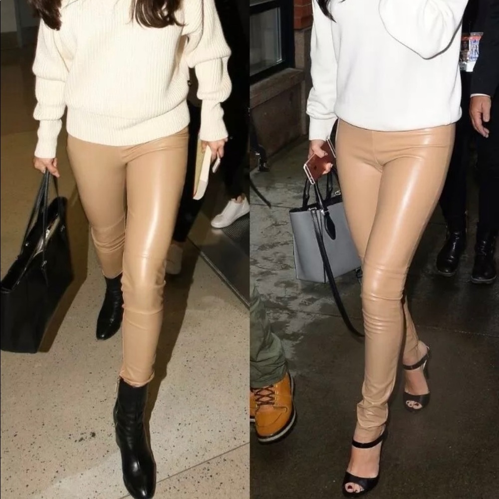 Balenciaga leather leggings size 40
